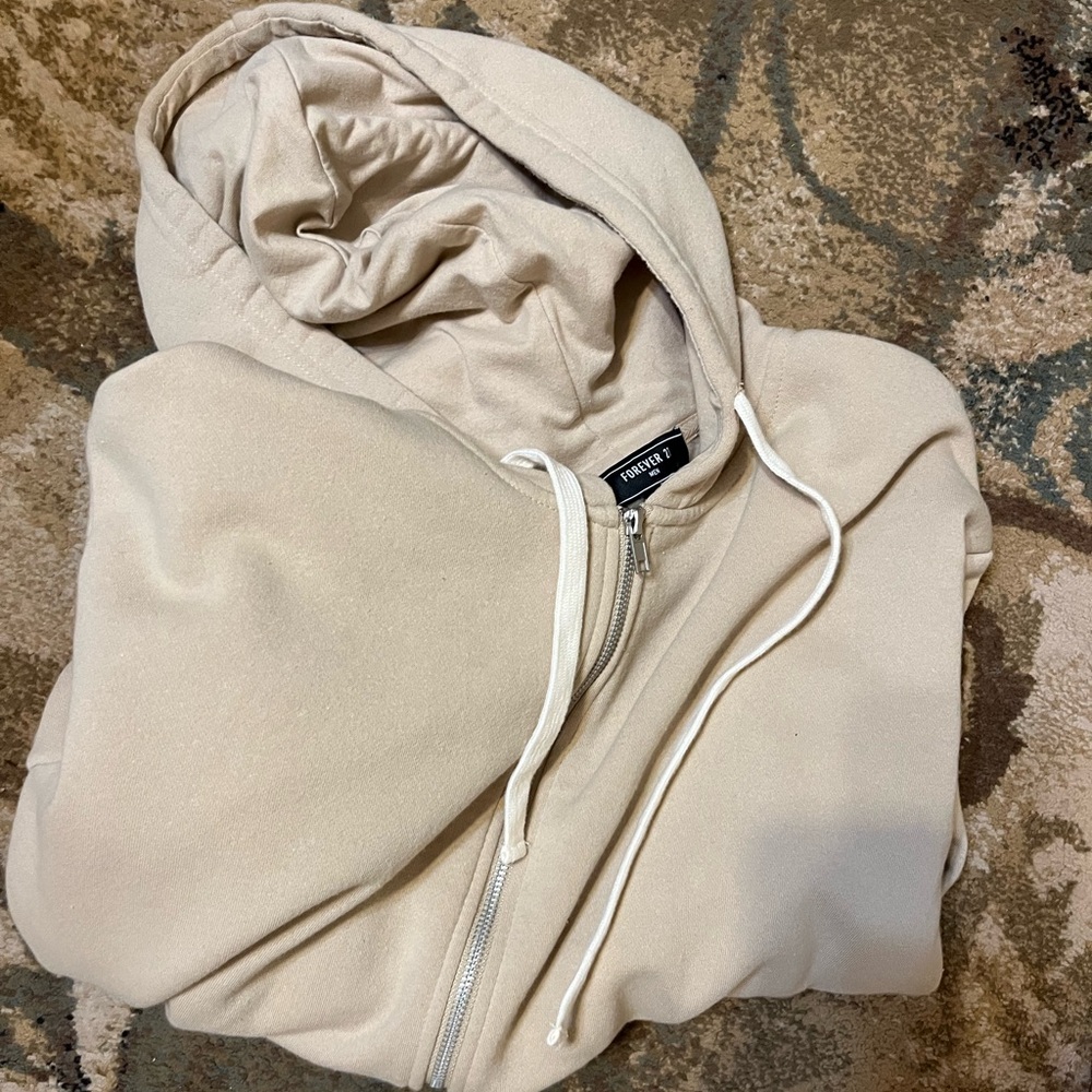 Forever 21 cream jacket it’s a nice comfortable material